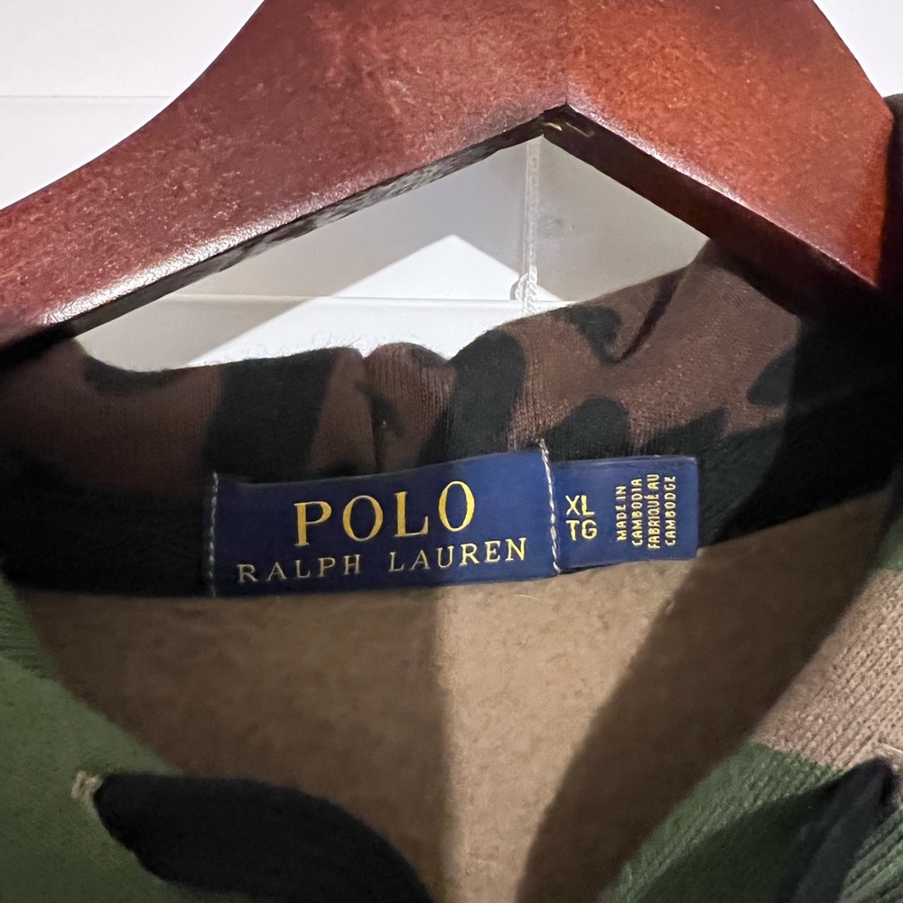 Ralph Lauren XL camouflage hoodie. Excellent condition.